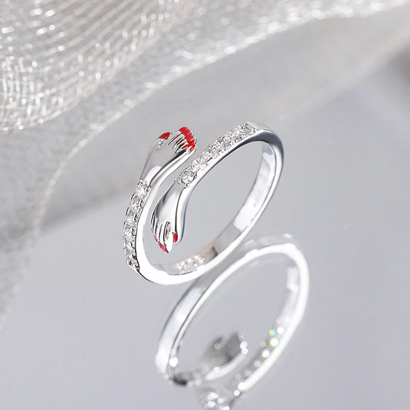 Hug Ring – Bestes Geschenk für geliebte Menschen, ein einfaches und dennoch elegantes Accessoire, das Bindung und Dankbarkeit feiert | Lersk