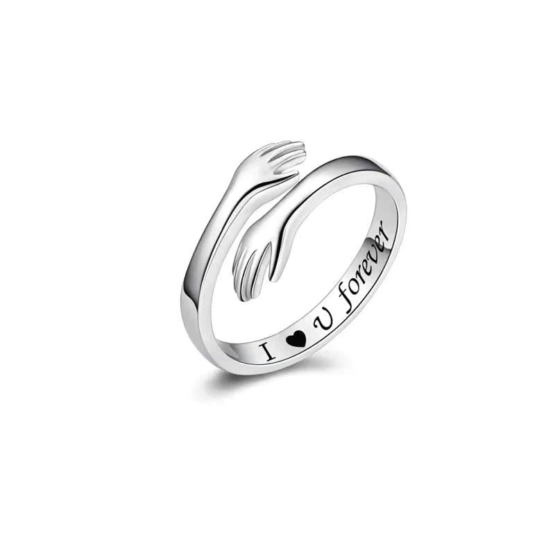 Hug Ring – Bestes Geschenk für geliebte Menschen, ein einfaches und dennoch elegantes Accessoire, das Bindung und Dankbarkeit feiert | Lersk