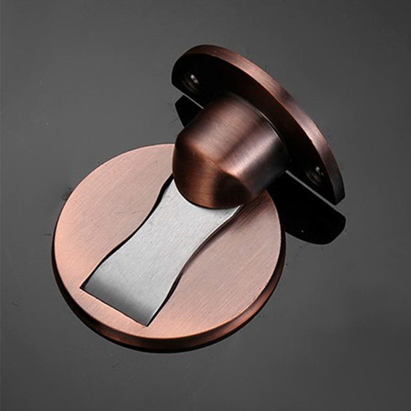 Invisible Magnetic Door Stop In Stainless Steel With Magnetic Catch And Mounting Plate | Lersk