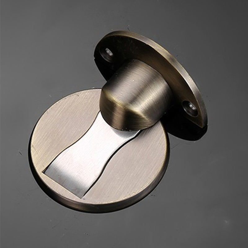 Invisible Magnetic Door Stop In Stainless Steel With Magnetic Catch And Mounting Plate | Lersk