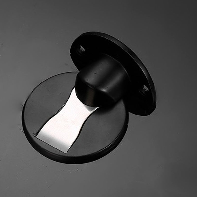 Invisible Magnetic Door Stop In Stainless Steel With Magnetic Catch And Mounting Plate | Lersk