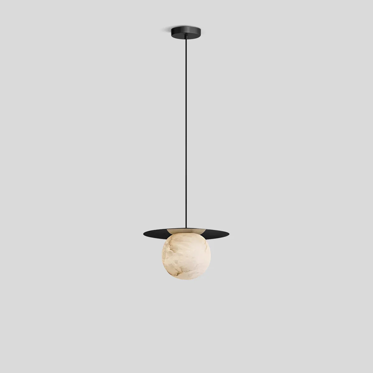 Luxury Spherical Natural Spanish Alabaster Pendant Light | Lersk