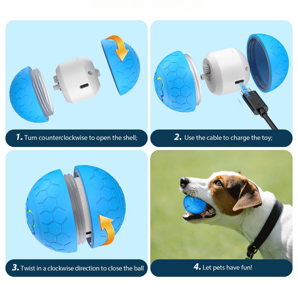 SmartBounce Dog Ball Toy With Intelligent Bouncing Action Waterproof Durable Safe And Bite Resistant | Lersk