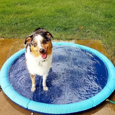 SplashyPaws Splash Pad For Dogs And Pets, Outdoor Water Play Mat For Pups Of All Sizes | Lersk