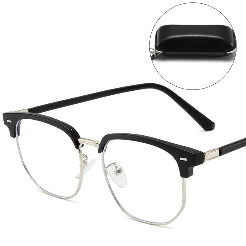Blue Light Blocking Half-Rim Glasses Eyewear for Digital Screens and Everyday Wear | Lersk