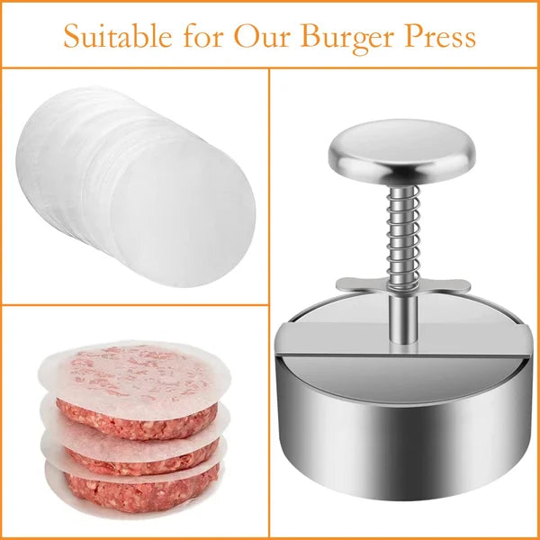 Manual Hamburger Patty Press For Homemade Burgers, Ergonomically Designed For Easy Use | Lersk