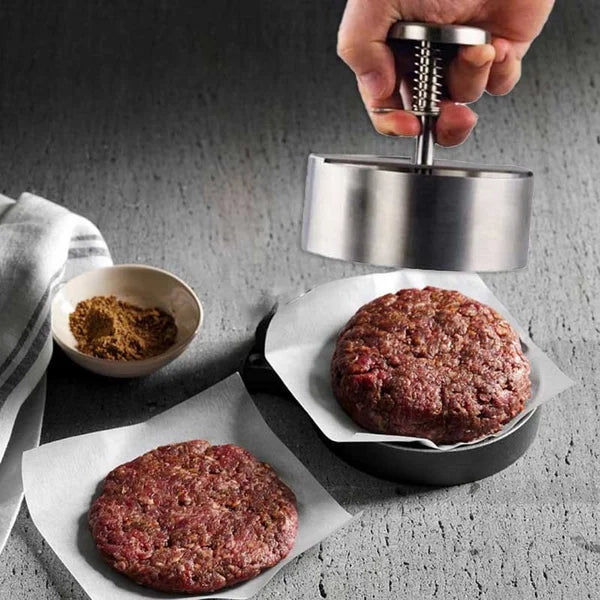 Manual Hamburger Patty Press For Homemade Burgers, Ergonomically Designed For Easy Use | Lersk