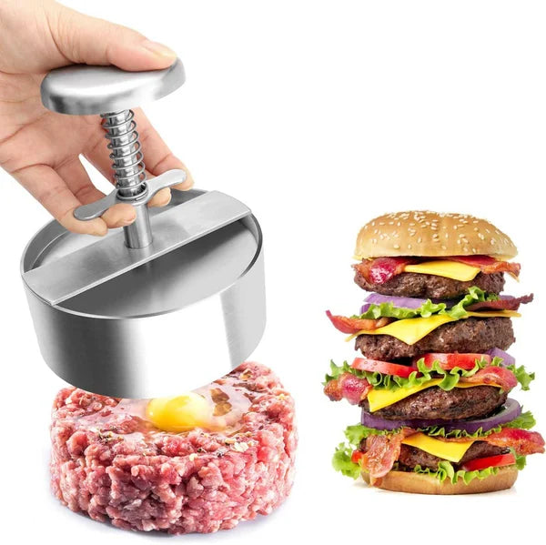 Manual Hamburger Patty Press For Homemade Burgers, Ergonomically Designed For Easy Use | Lersk