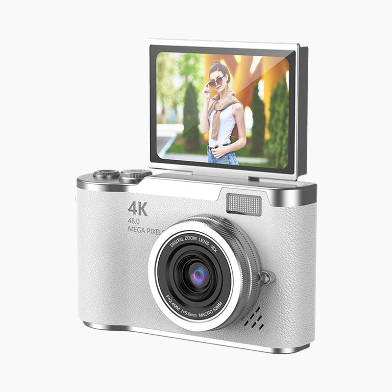 Fotocamera Digitale 4K HD con Schermo Ribaltabile per Scattare Foto Nitide e Video ad Alta Definizione Fluidi | Lersk