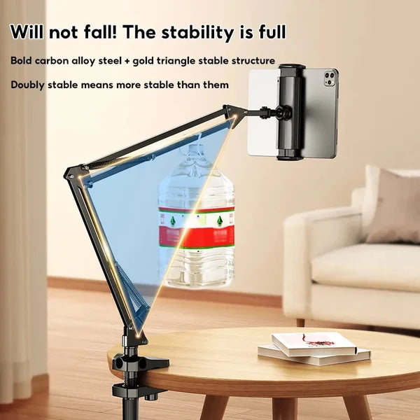 Hidden Phone Holder For Bedside Table Retractable Mount For Nightstand Or Desk Surface | Lersk