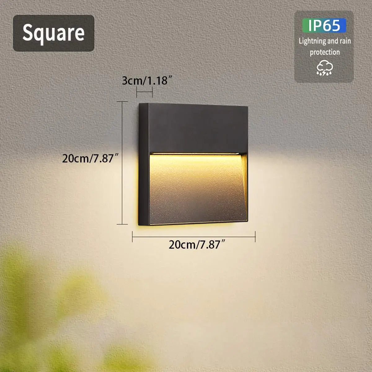 Luz de Pared Exterior Impermeable Redonda y Cuadrada | Lersk