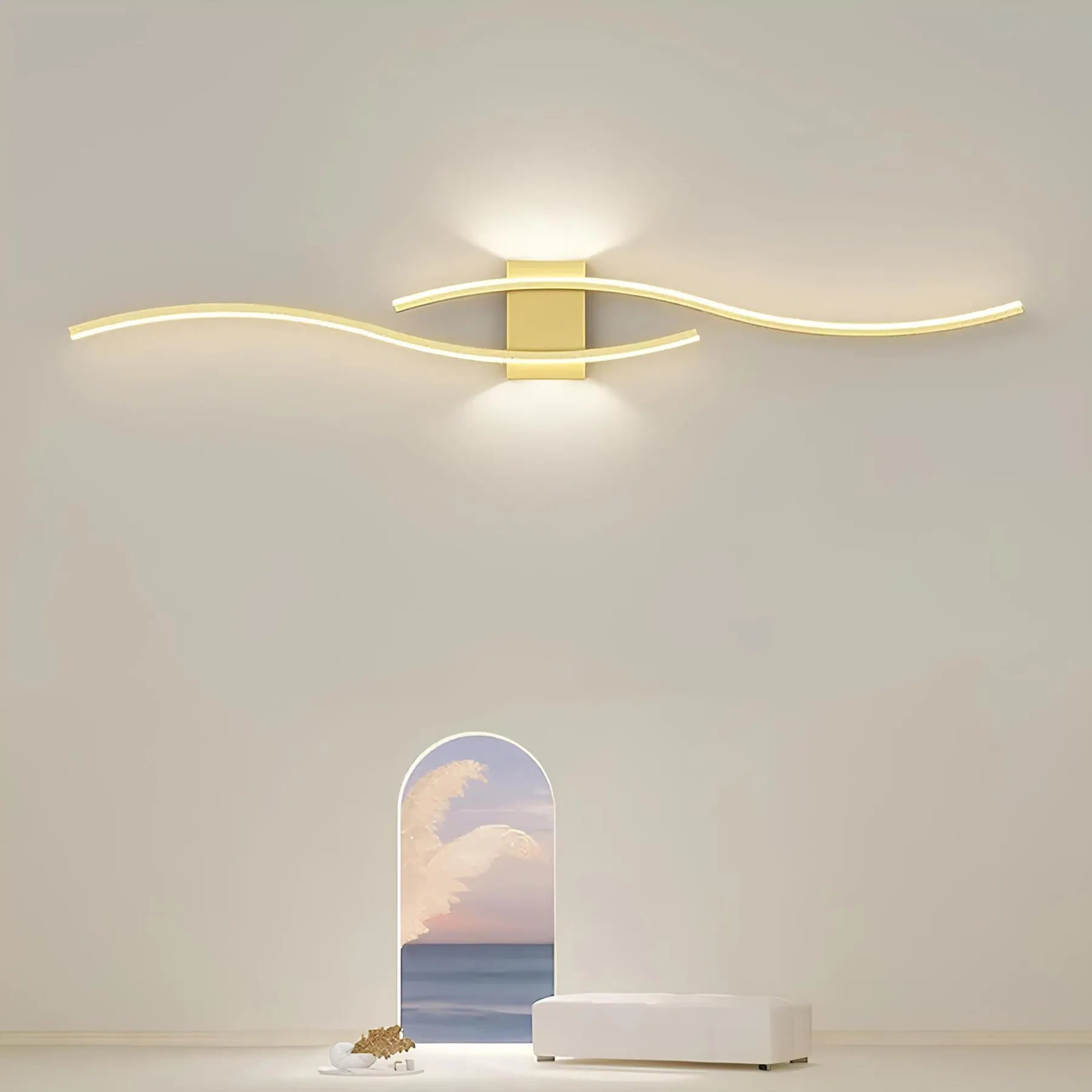 Langes Wandlichtband für moderne Innenräume Dezentes wandmontiertes Akzentlicht-Design | Lersk