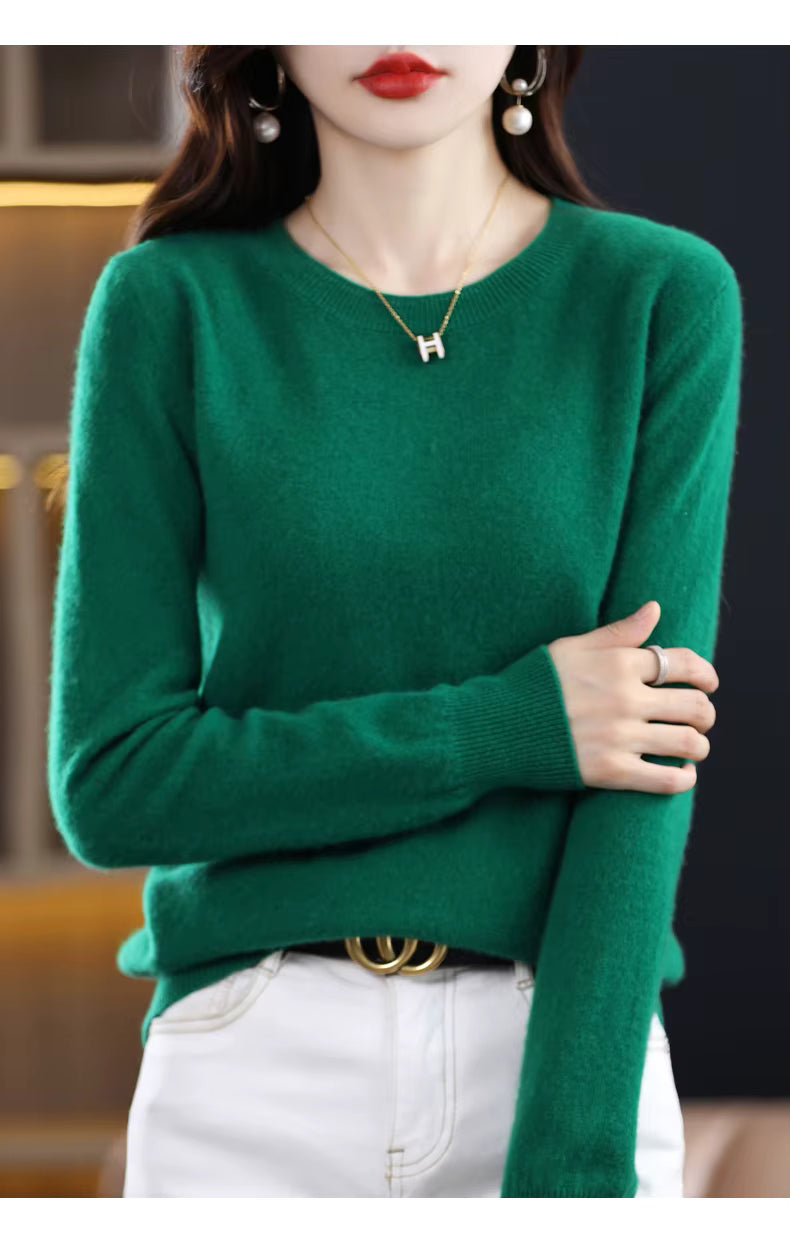Claire Damenpullover aus 100 % Merinowolle, weich und warm, schlanke Passform | Lersk