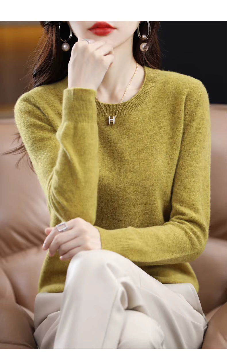 Claire Damenpullover aus 100 % Merinowolle, weich und warm, schlanke Passform | Lersk