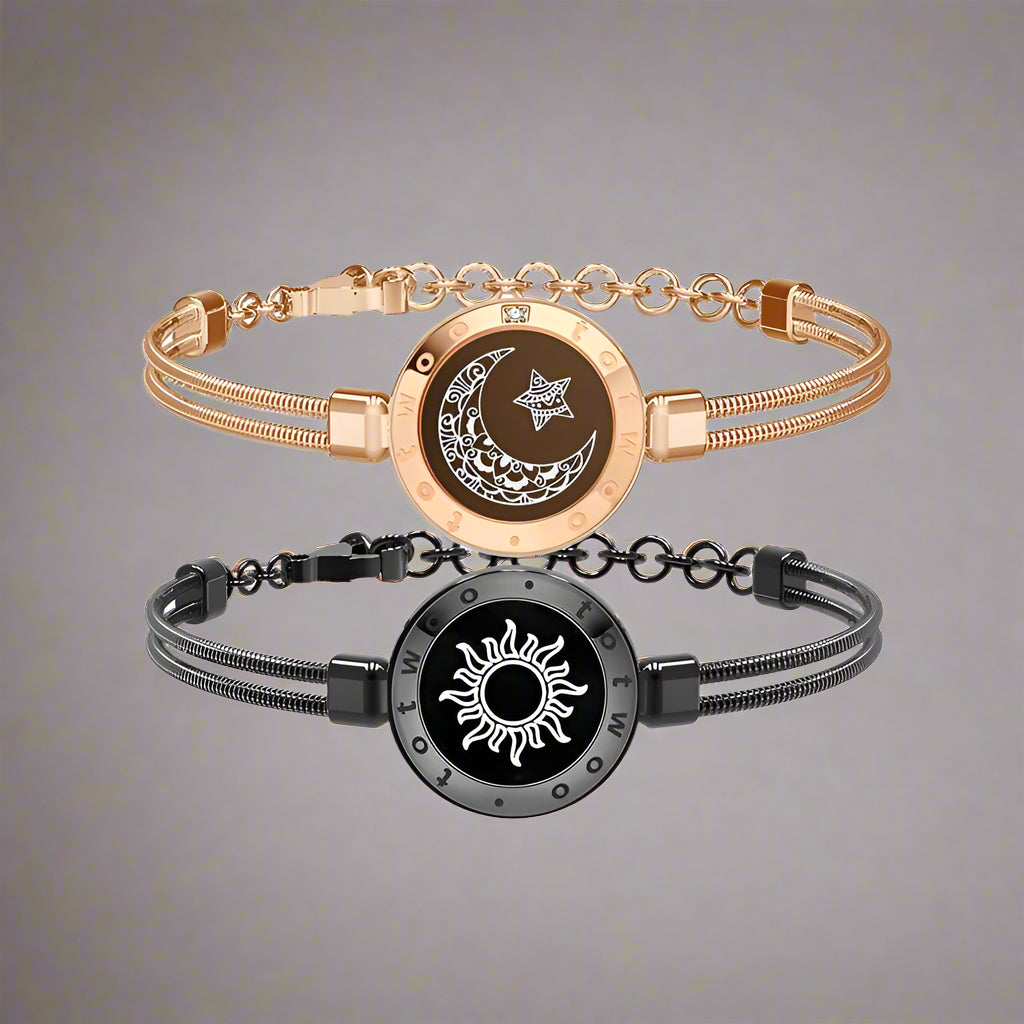 Braccialetti AuroraBond Duo per Amanti a Distanza, Si Illuminano e Vibrano | Lersk