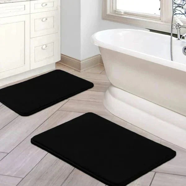 Nova Velvet Bath Mat Absorbent Non Slip Quick Dry Rug | Lersk