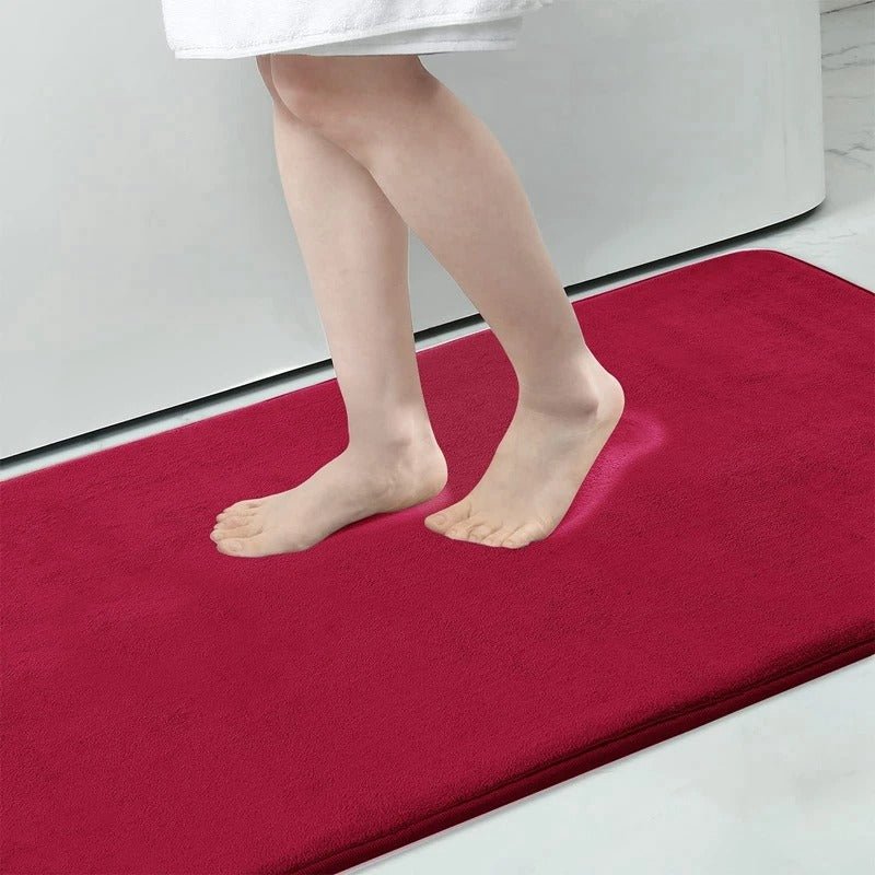 Nova Velvet Bath Mat Absorbent Non Slip Quick Dry Rug | Lersk