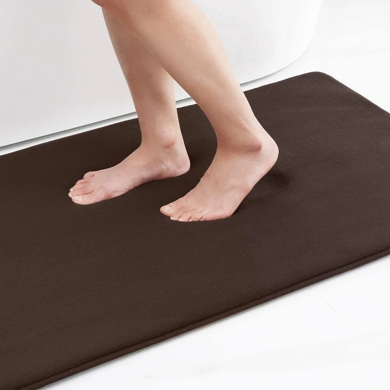 Nova Velvet Bath Mat Absorbent Non Slip Quick Dry Rug | Lersk