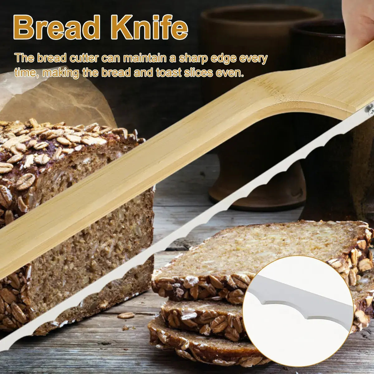 BreadMaster A tökéletes szeleteléshez készült végső kenyérvágó mindennapi konyhai feladatokhoz | Lersk