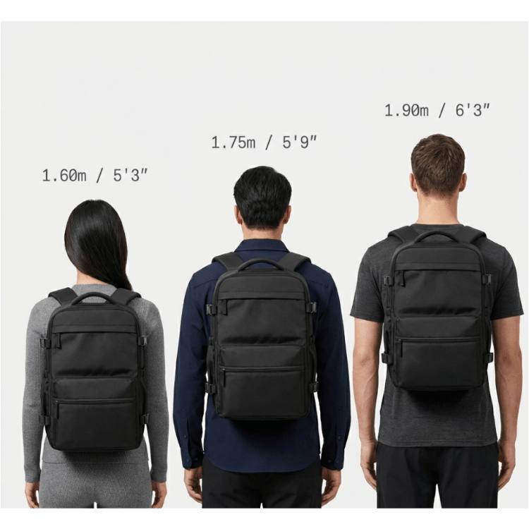 Sac à dos de voyage à compression sous vide – Bagage à main personnel avec pompe à air | Lersk