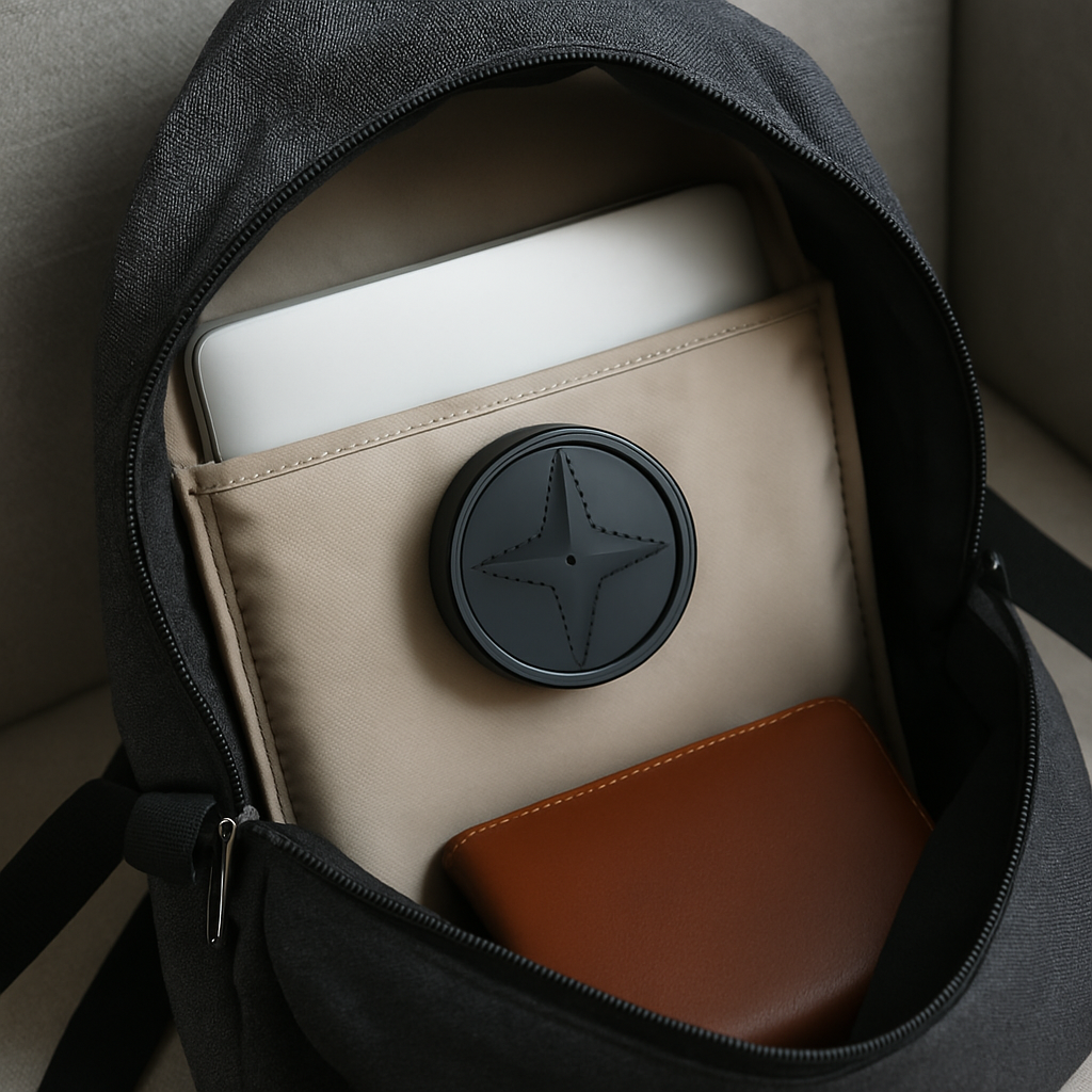 PulseTrack Kompakter Magnetischer GPS-Tracker Echtzeit-Tracking für Fahrzeuge und Haustiere | Lersk