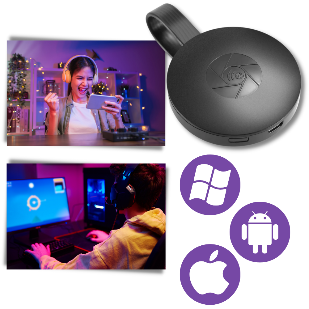 Smart TV HDMI-dongle til telefon-spejling og streaming | Lersk