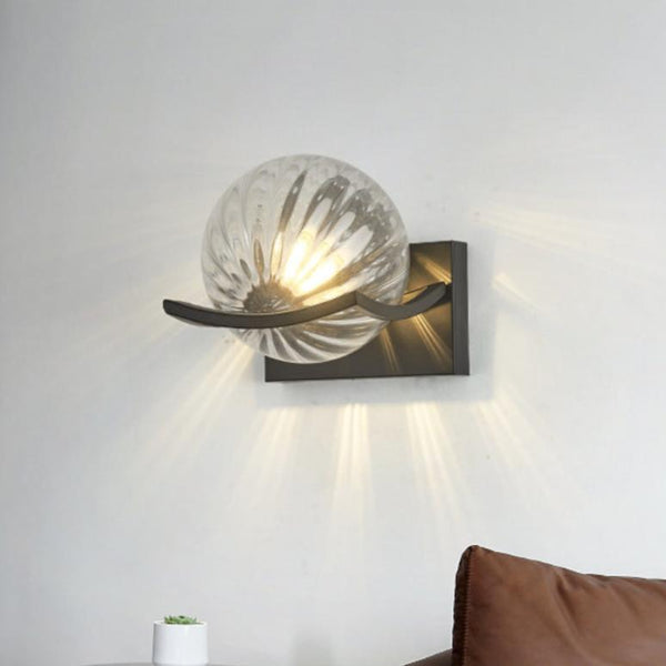 AureaLume Glas LED Væglampe til Soveværelse Moderne Glød | Lersk