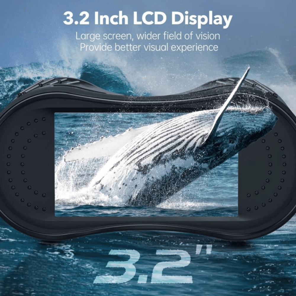 NoctraView Nattekikkert med 8x zoom, 7-niveau IR, 4K video, 3,2 tommer LCD | Lersk