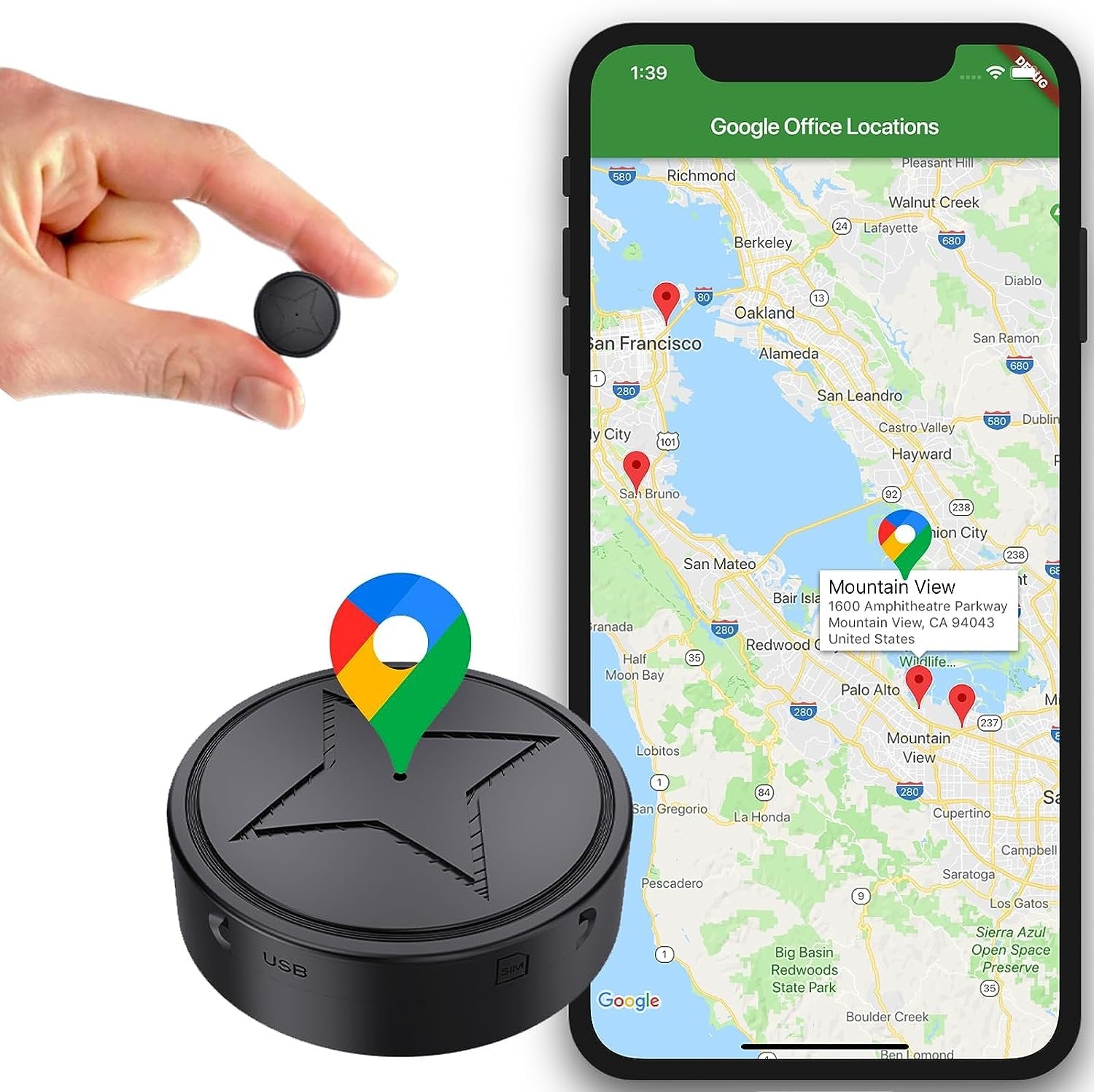 UltraTrack Starker Magnetischer GPS-Tracker für Sichere Standortbestimmung und Verfolgung Pro | Lersk