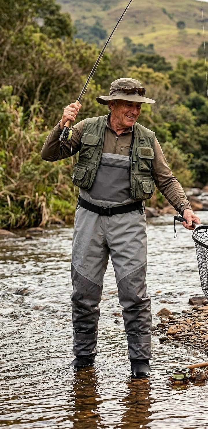 Breathable Chest Waders with Stocking Foot & Waterproof Zipper for Fly Fishing – Men's | Lersk