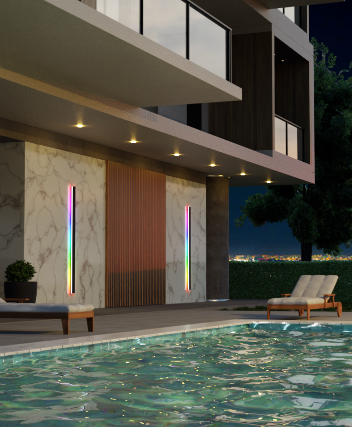 Luz de Pared Impermeable RGB LumaHaven para Interior y Exterior | Lersk