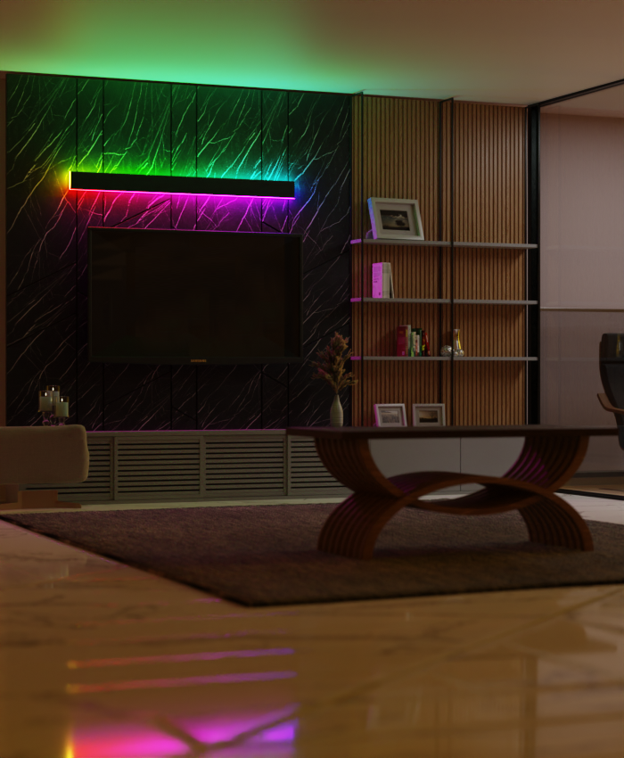 Luz de Pared Impermeable RGB LumaHaven para Interior y Exterior | Lersk
