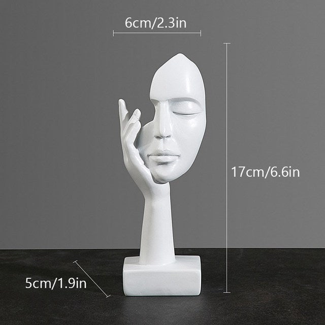 LumaMask Abstrakte Wanddekoration Moderne Masken-Skulptur Kunst
