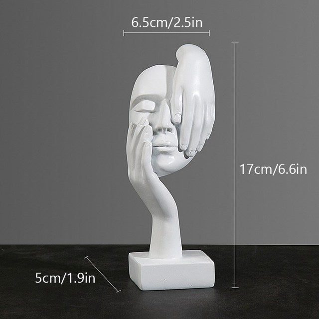 LumaMask Abstrakte Wanddekoration Moderne Masken-Skulptur Kunst