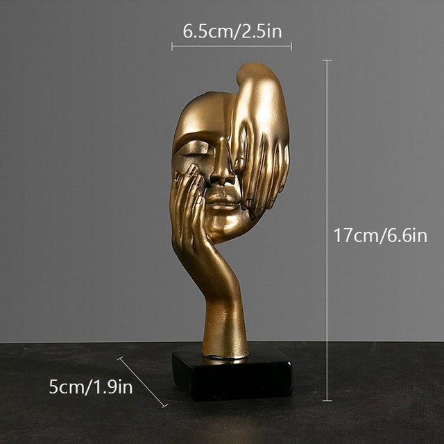 LumaMask Abstrakte Wanddekoration Moderne Masken-Skulptur Kunst