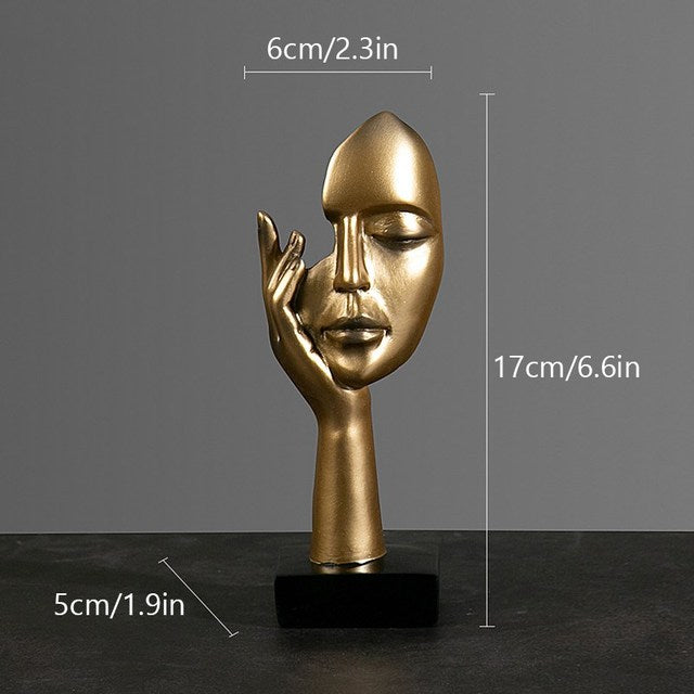LumaMask Abstrakte Wanddekoration Moderne Masken-Skulptur Kunst