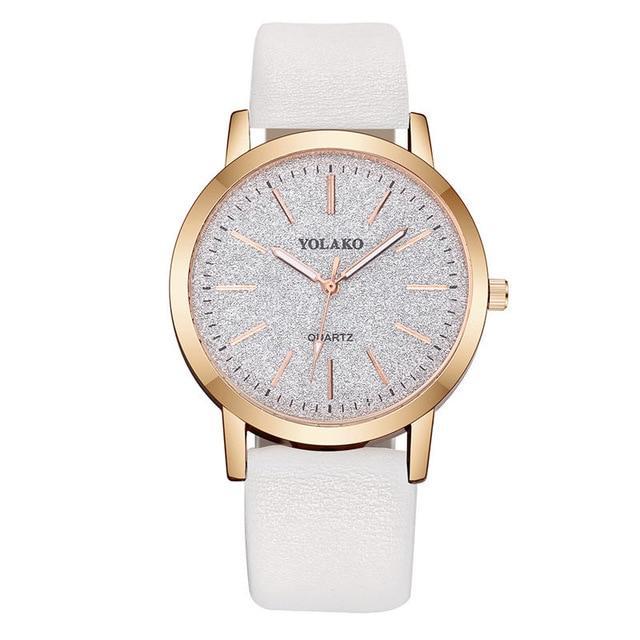 IcoolGadgets Geneva Faux Leather Analog Quartz Wrist Watch For Women Elegant Gift | Lersk