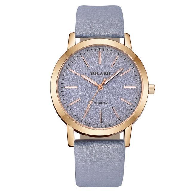 IcoolGadgets Geneva Faux Leather Analog Quartz Wrist Watch For Women Elegant Gift | Lersk