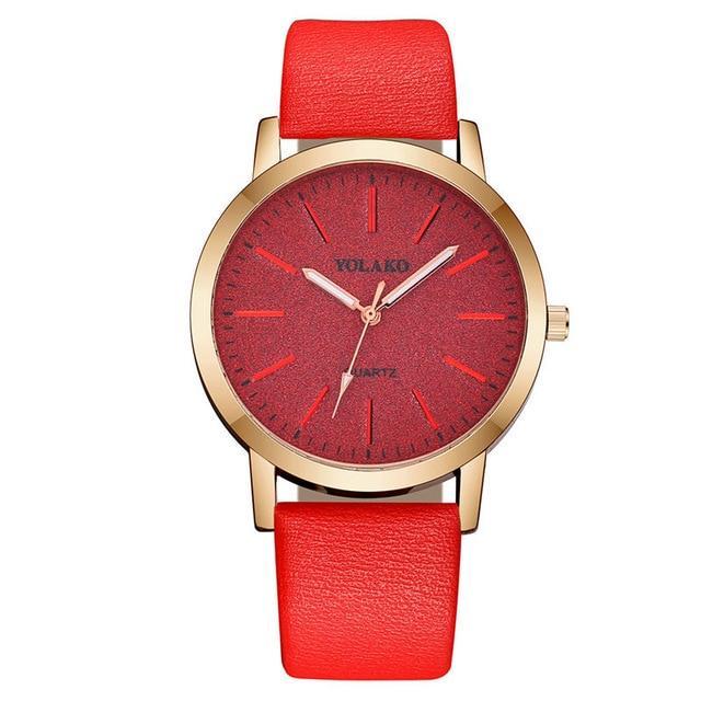 IcoolGadgets Geneva Faux Leather Analog Quartz Wrist Watch For Women Elegant Gift | Lersk