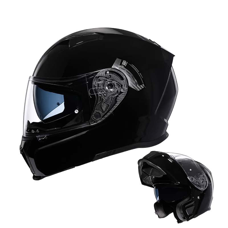 Capacete Modular Flip Up com Dupla Viseira Certificado DOT ECE com Forro Removível para Motociclistas | Lersk