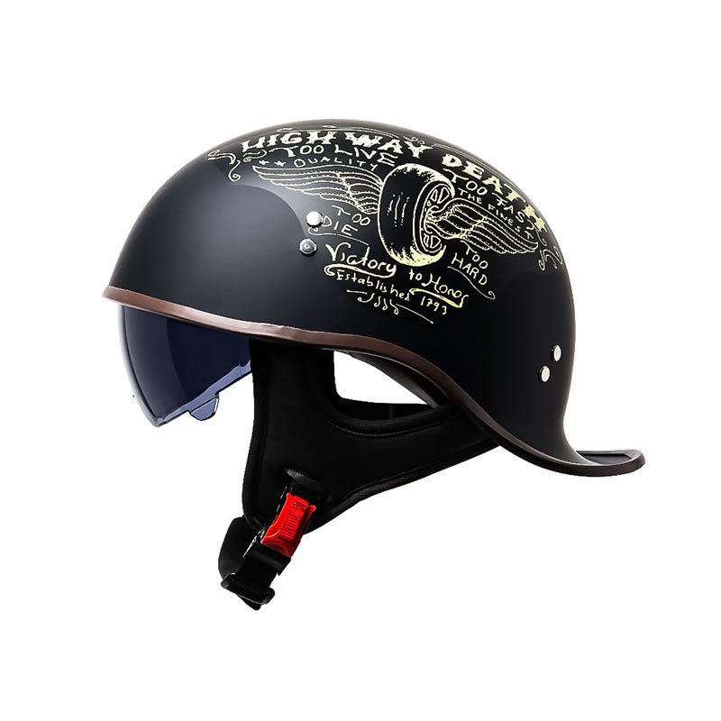VoltGlide Half Helmet Visor For Motorcycles DOT Certified | Lersk