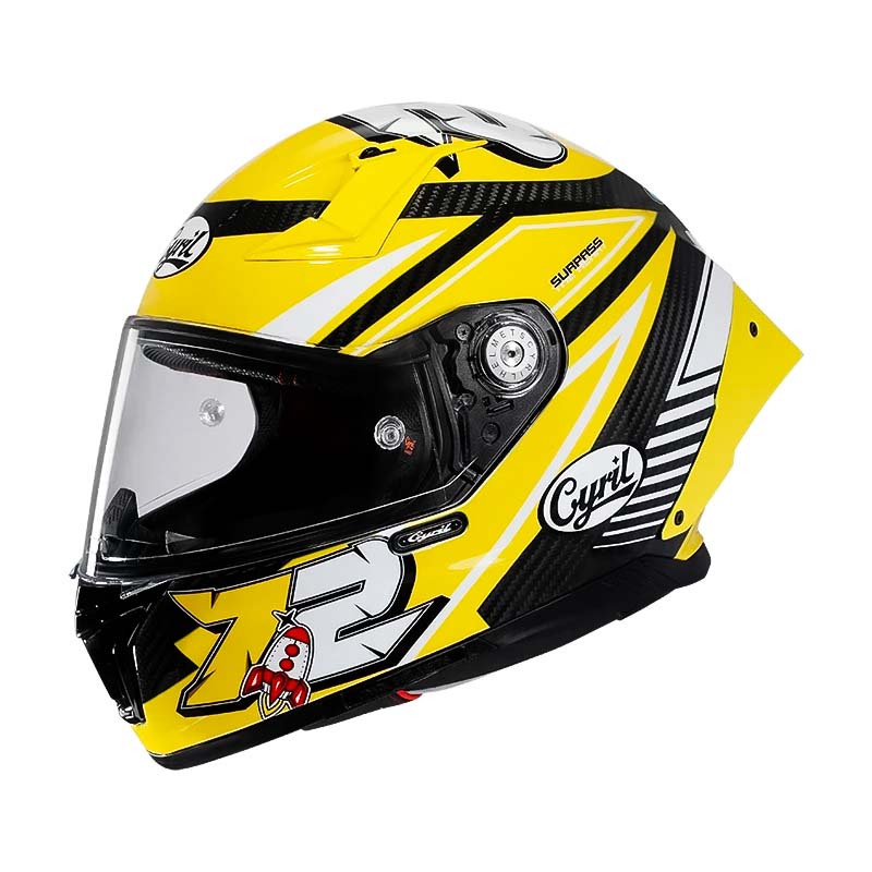 Casco Integrale in Fibra di Carbonio Leggero DOT ECE per Piloti | Lersk