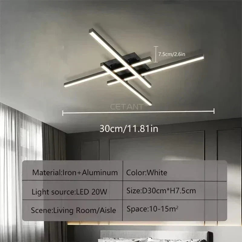 AuroraArc Lampada da Soffitto LED con Luce Morbida Risparmio Energetico Diametri 30 40 50 cm | Lersk