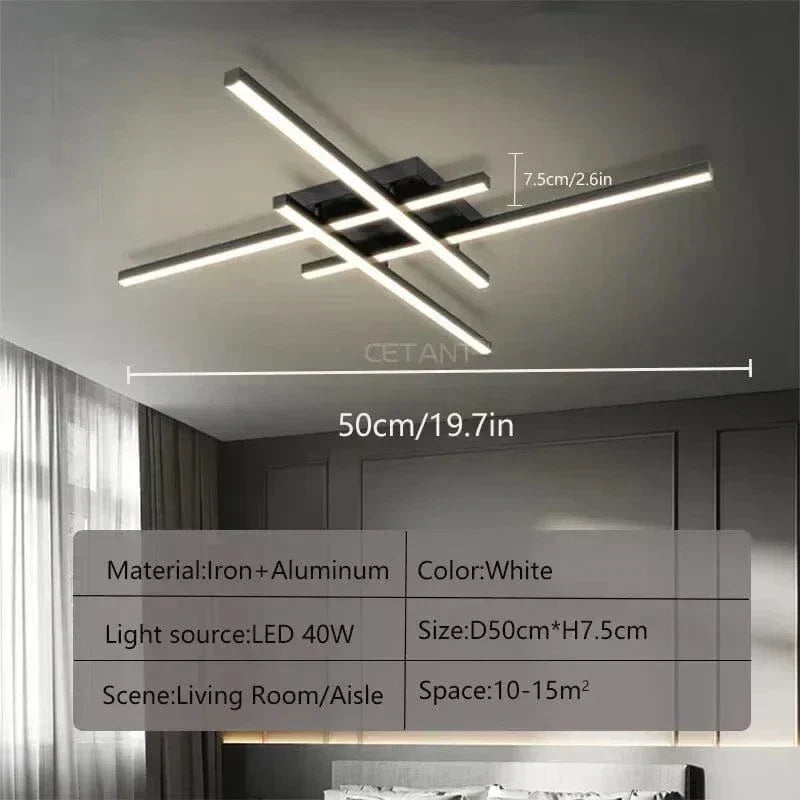 AuroraArc Lampada da Soffitto LED con Luce Morbida Risparmio Energetico Diametri 30 40 50 cm | Lersk