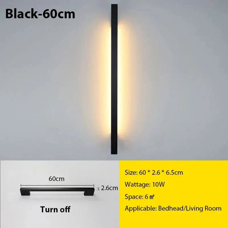 Nexora Slim LED-Wandlampe mit dimmbarem Licht für Wohnzimmer und Schlafzimmer | Lersk