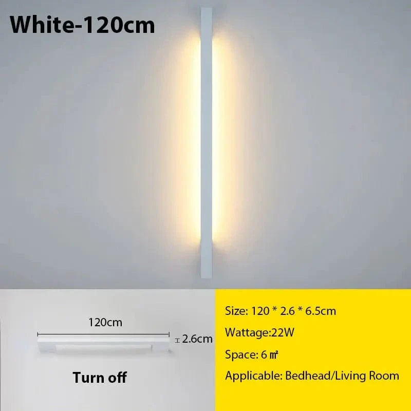 Nexora Slim LED-Wandlampe mit dimmbarem Licht für Wohnzimmer und Schlafzimmer | Lersk