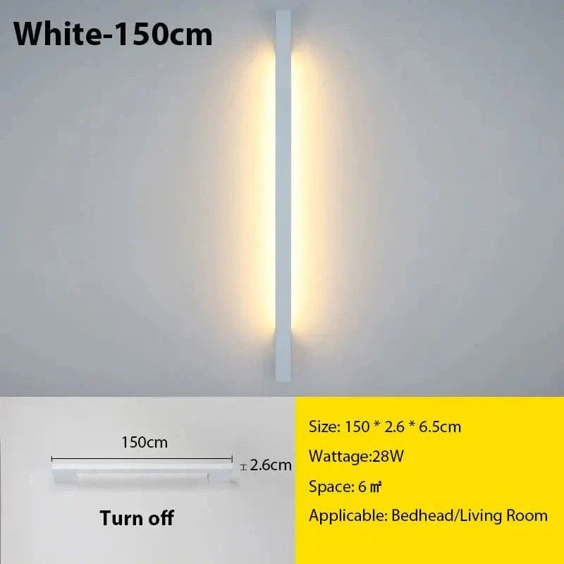 Nexora Slim LED-Wandlampe mit dimmbarem Licht für Wohnzimmer und Schlafzimmer | Lersk