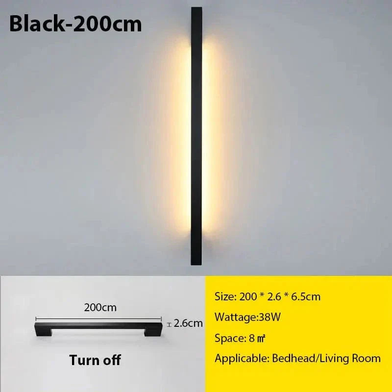 Nexora Slim LED-Wandlampe mit dimmbarem Licht für Wohnzimmer und Schlafzimmer | Lersk