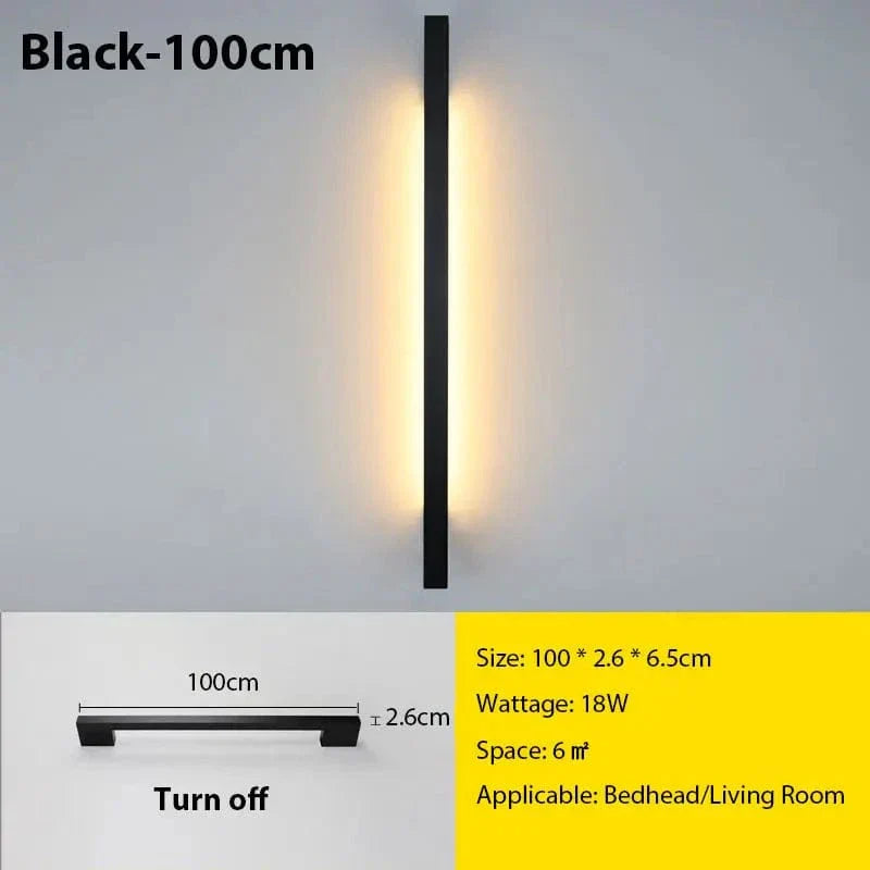 Nexora Slim LED-Wandlampe mit dimmbarem Licht für Wohnzimmer und Schlafzimmer | Lersk