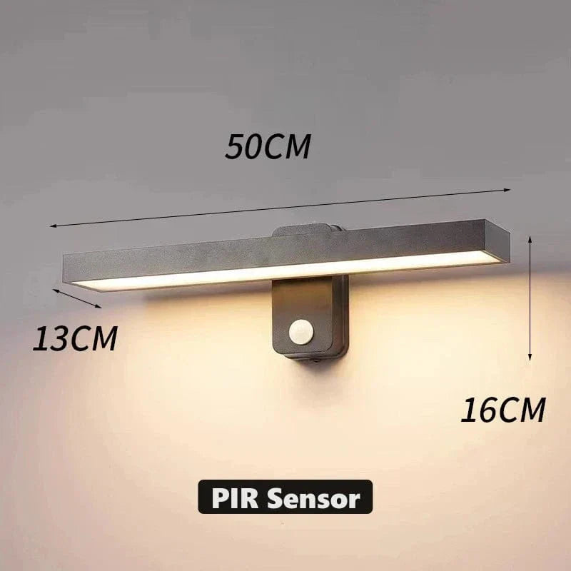 Auron IP65 PIR Motion Sensor Outdoor Wall Light, Rotatable | Lersk